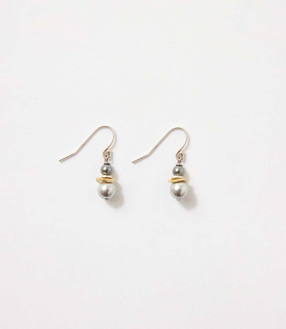 Double Pearl Earrings
