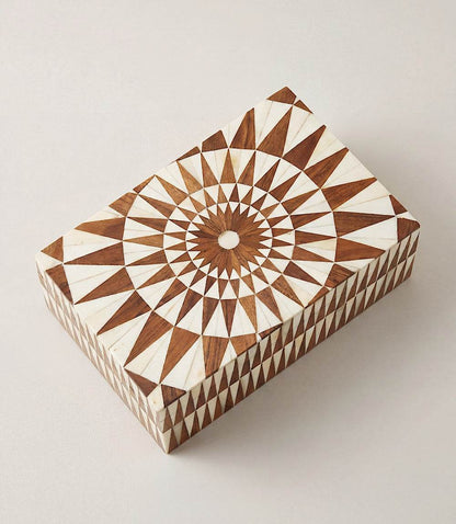 Large Mosaic Bone Decorative Box