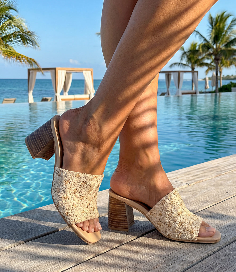 Seychelles Adapt Raffia Heel Sandals
