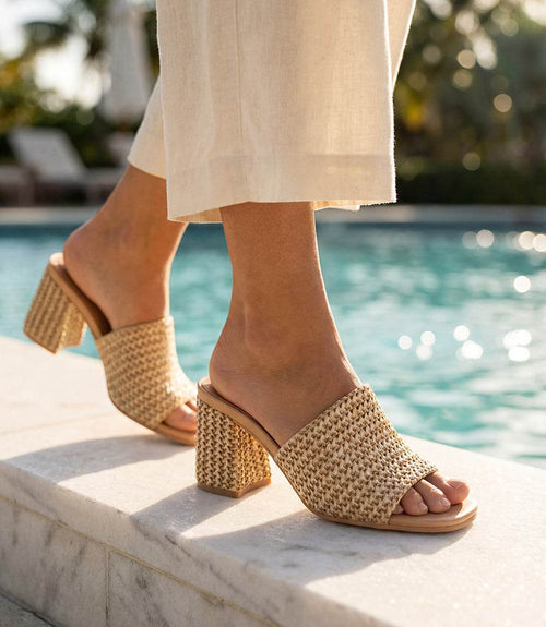 Seychelles Adapt Raffia Heel Sandals
