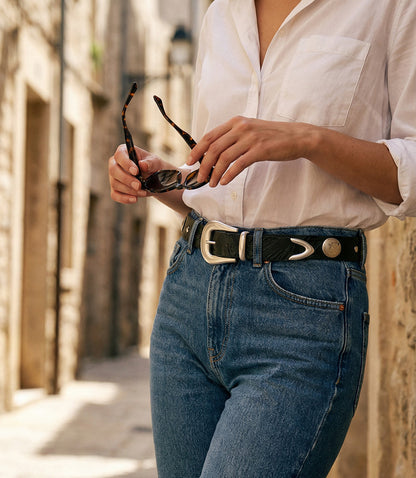 Streets Ahead Western Stud Buckle Belt