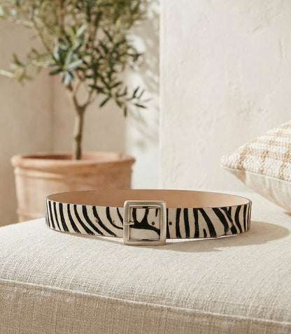 Streets Ahead Zebra Buckle Belt