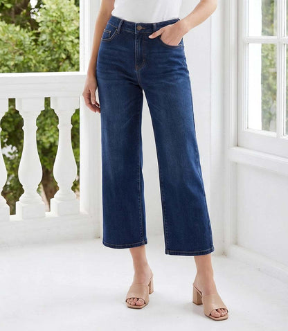 Wide Leg Cropped Jeans