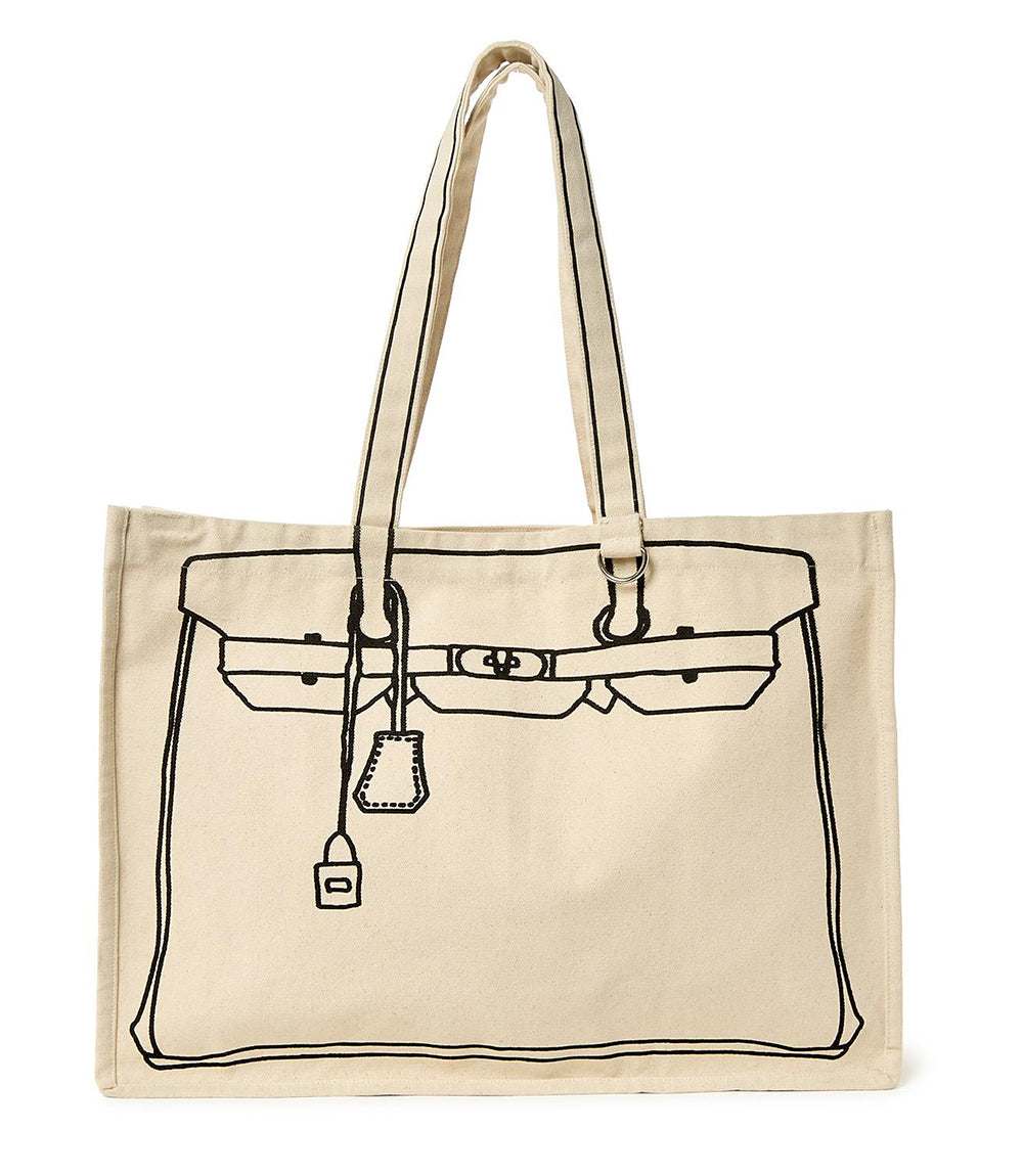 Bag Motif Cotton Canvas Tote