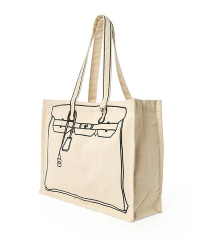 Bag Motif Cotton Canvas Tote