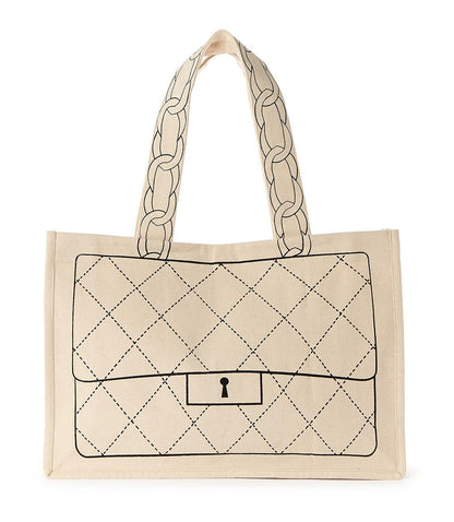 Bag Motif Cotton Canvas Tote