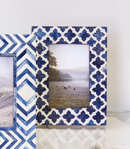 Mosaic Bone Picture Frame