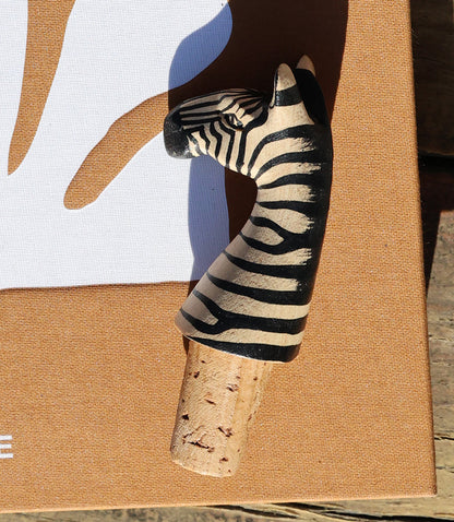 Zebra Bottle Stopper