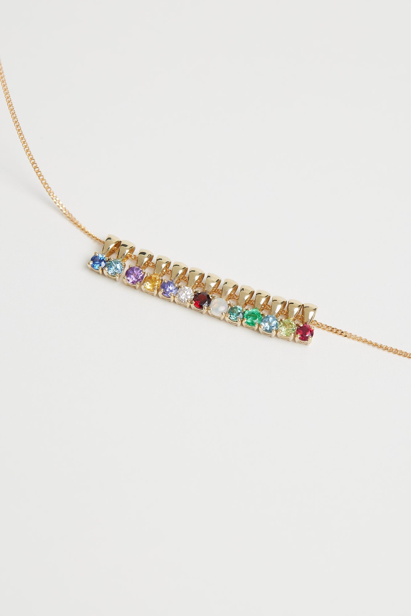 Birthstone Pendant | 9K White Gold