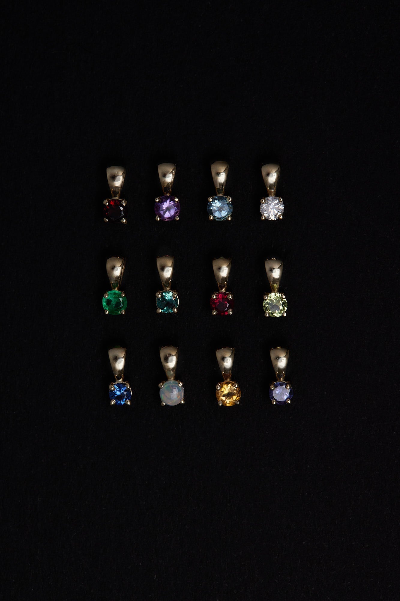 Birthstone Pendant | 9K Rose Gold