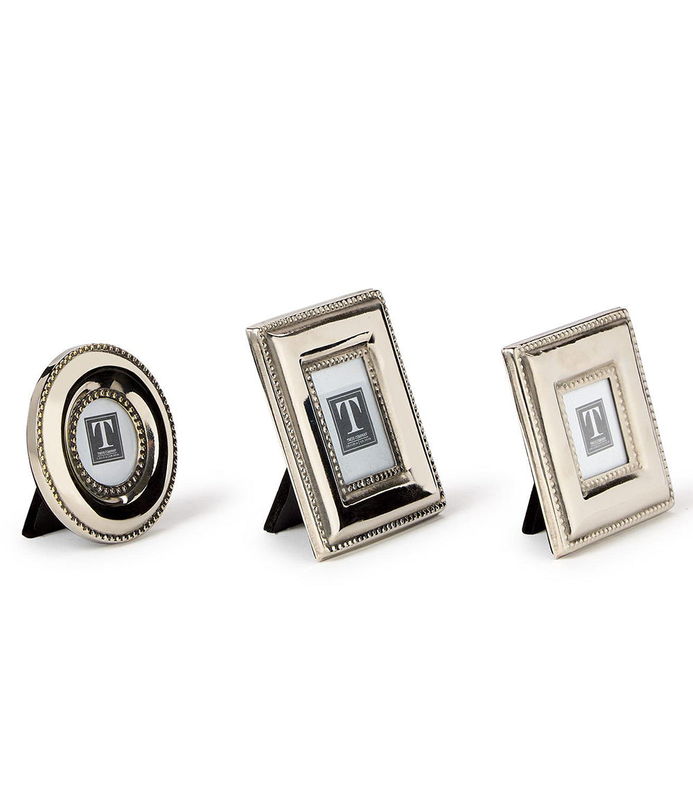 Silver Picture Frames, Set Of 3