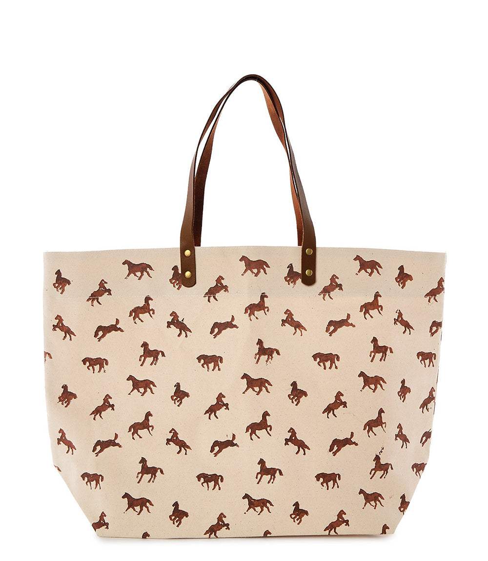 Mini Horse Print Tote Bag