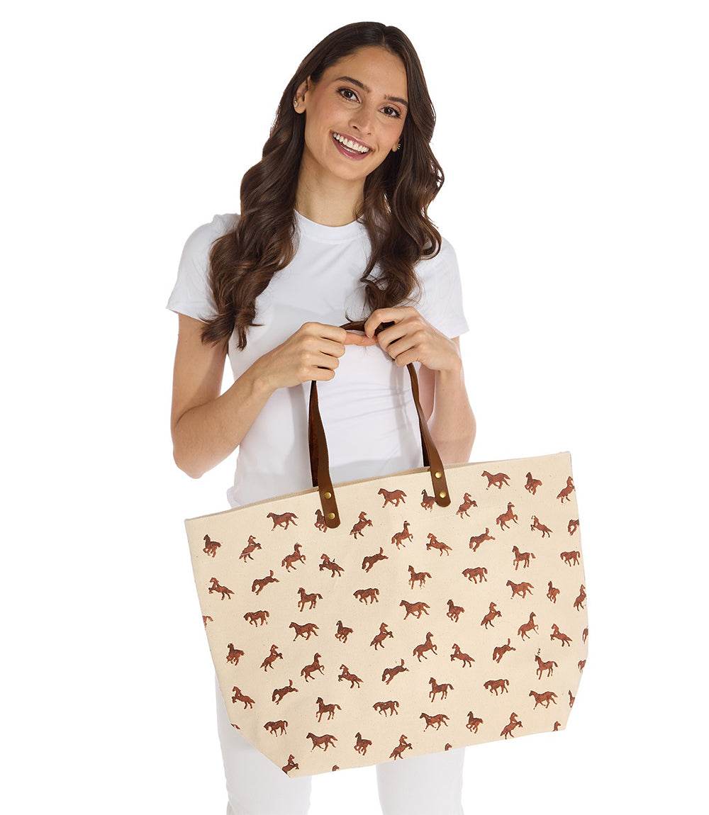 Mini Horse Print Tote Bag