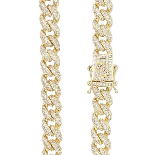 16” 8.5mm Diamond Cuban Chain