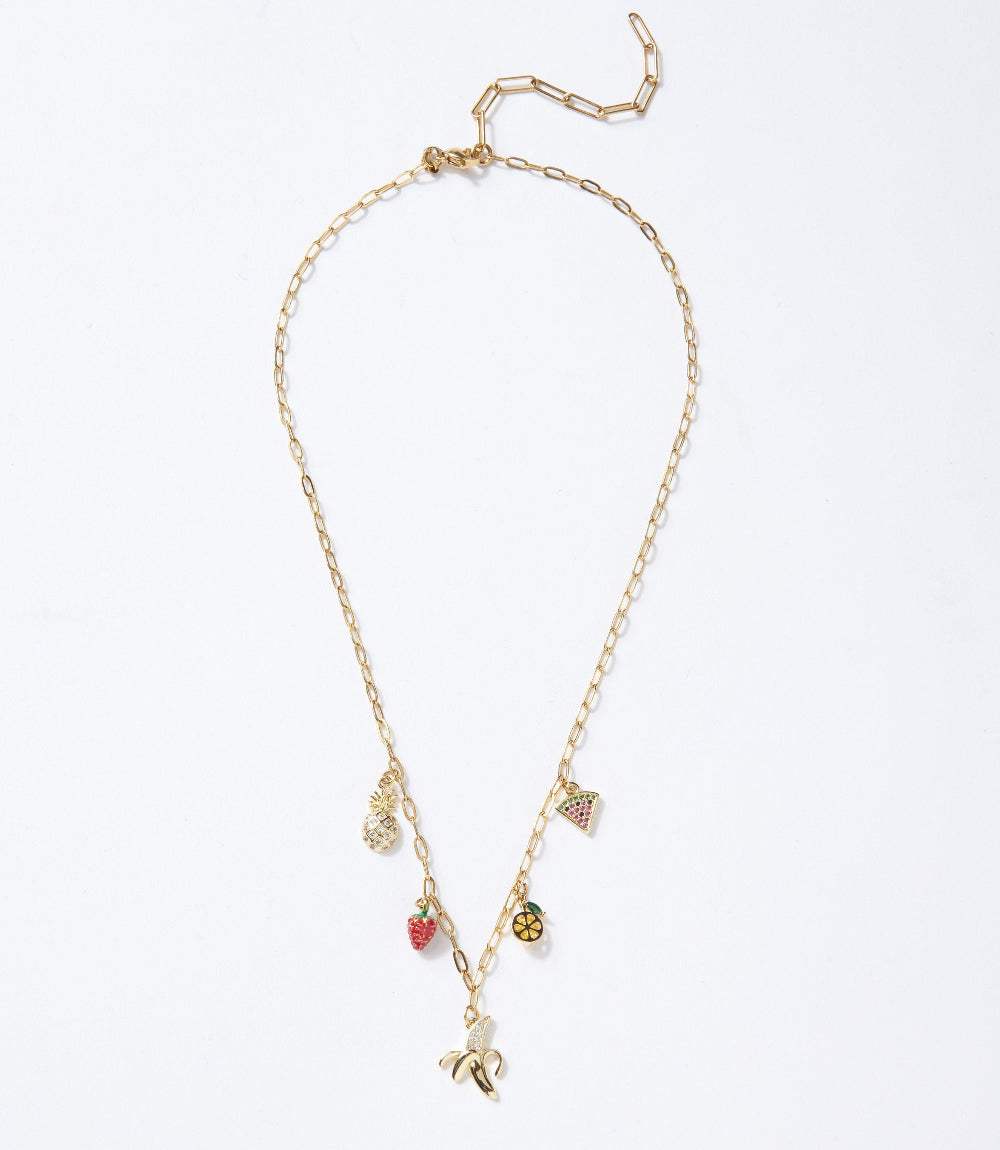Fruit Salad Charm Necklace