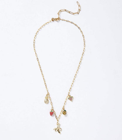 Fruit Salad Charm Necklace