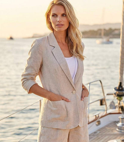 Ruched Sleeve Jacket