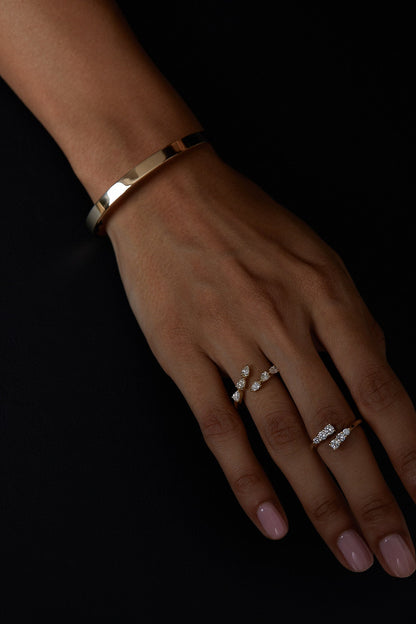 Tallows Bangle | Silver or White Gold