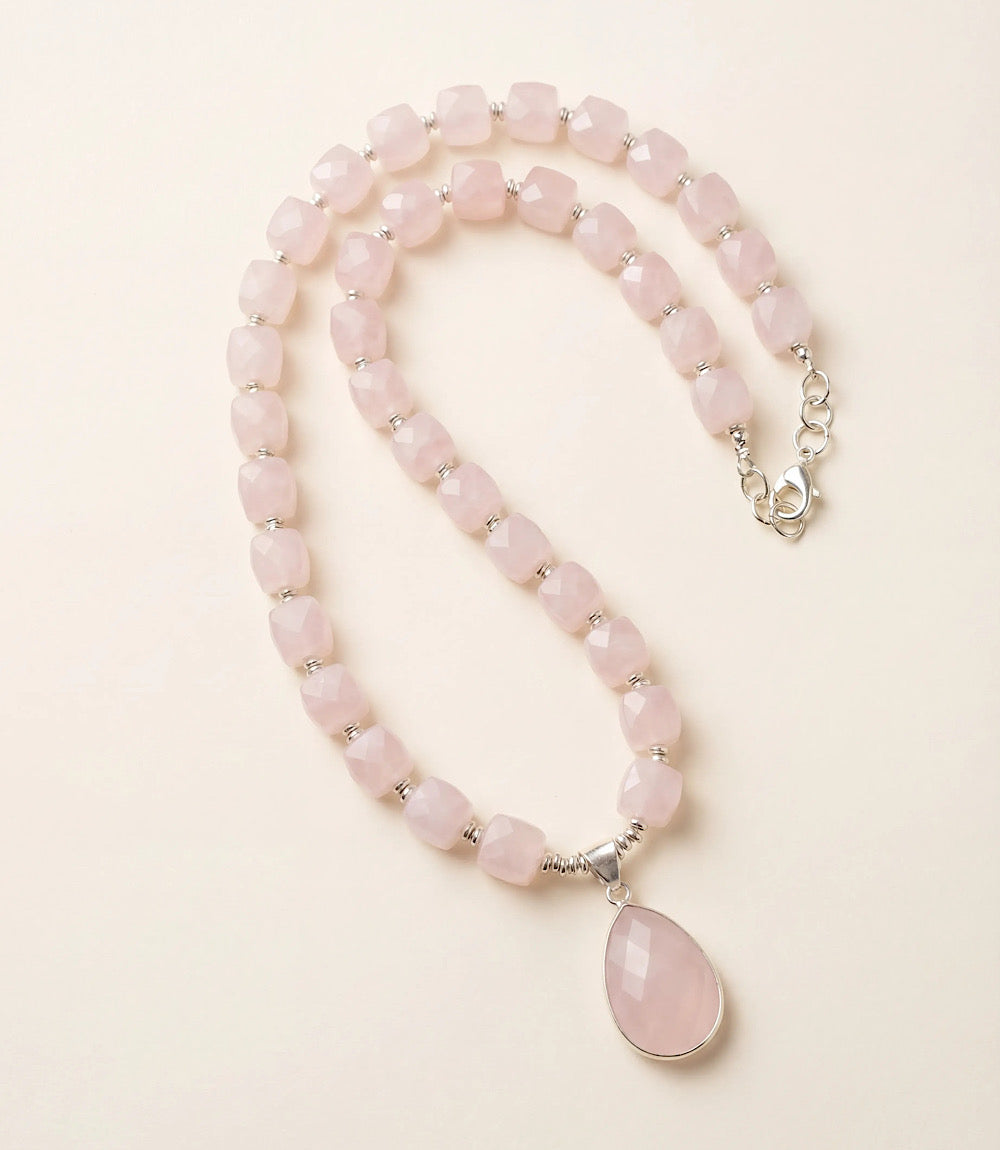 Pink Opal Statement Necklace
