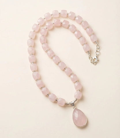 Pink Opal Statement Necklace