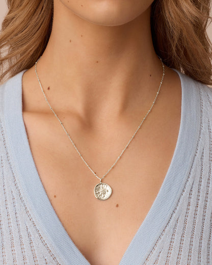 Compass Coin Necklace