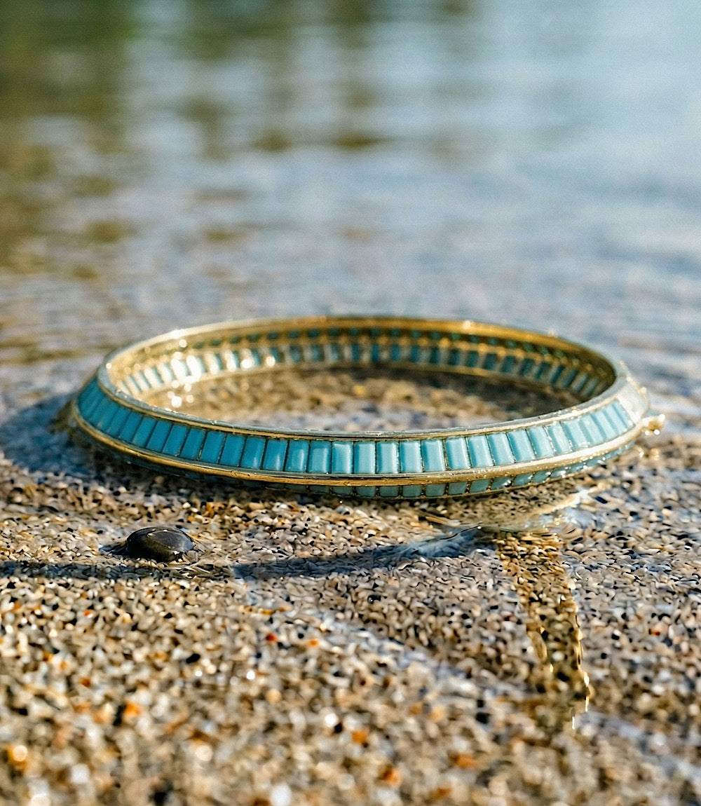 Turquoise Beaded Bangle