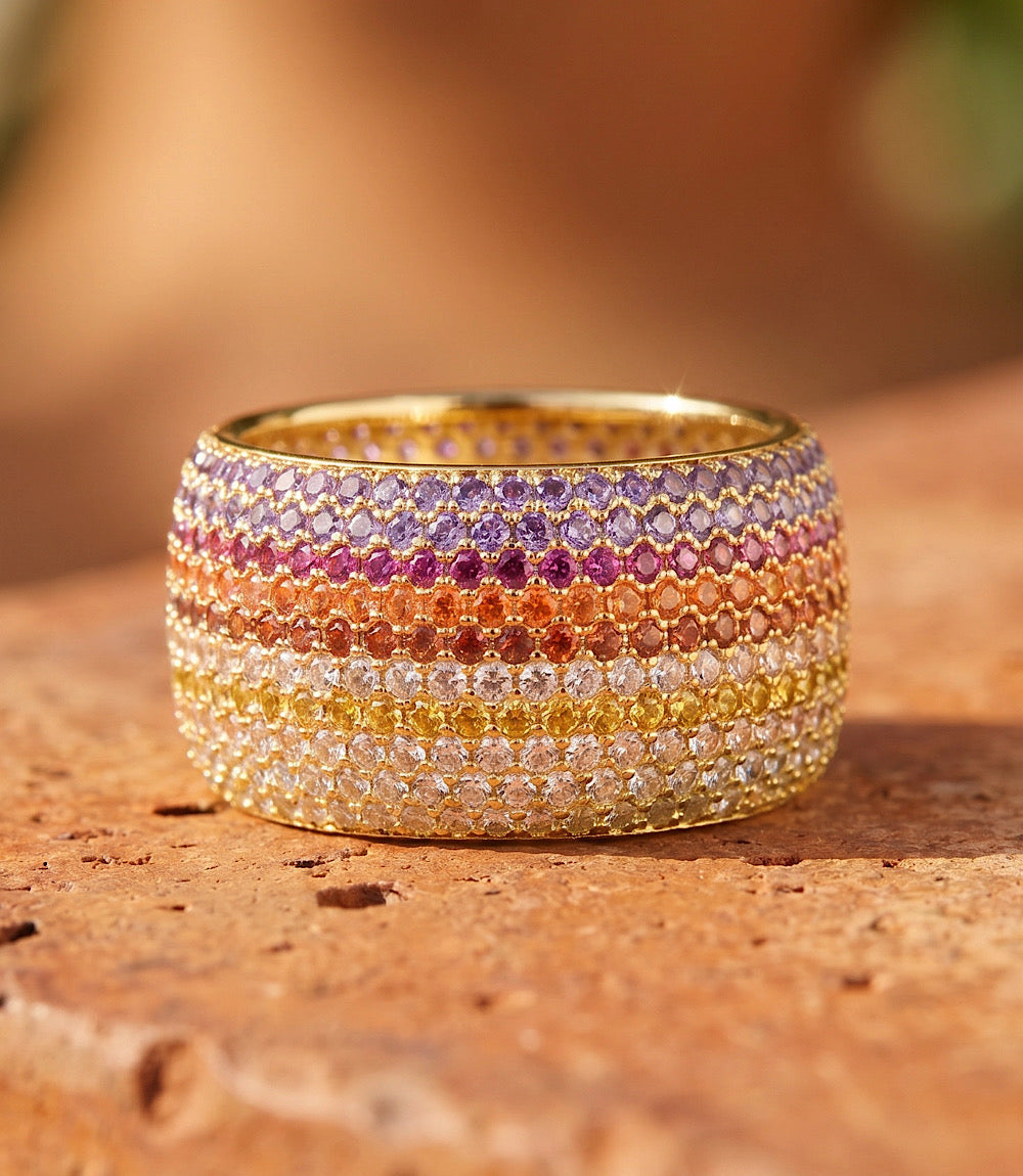 Colorful Crystal Ring