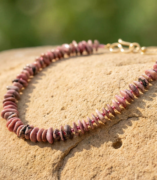 Gemstone Nugget Beaded Necklace