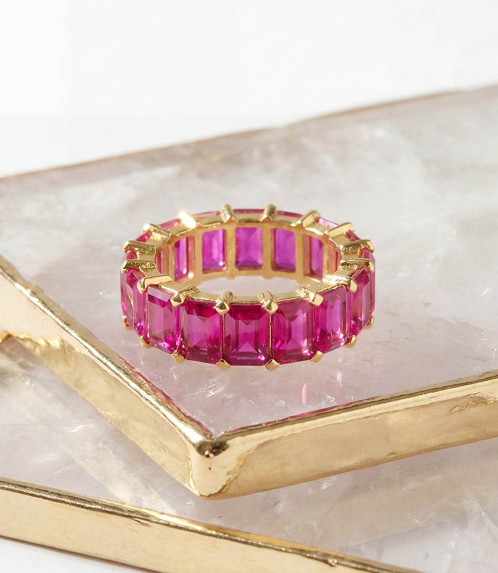 Baguette Gemstone Ring
