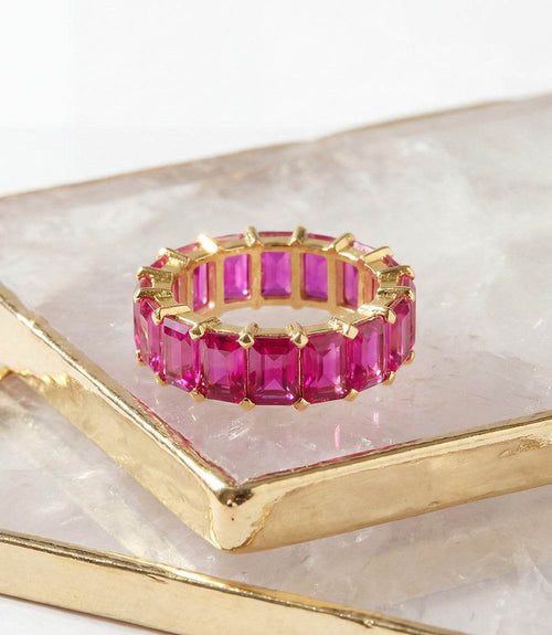 Baguette Gemstone Ring