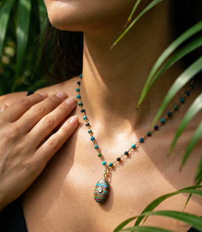 Beaded Amulet Necklace