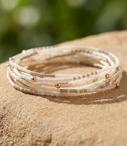 Beaded Bracelets, Stack Of 7