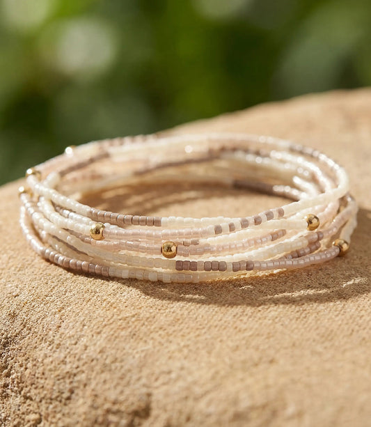 Beaded Bracelets, Stack Of 7
