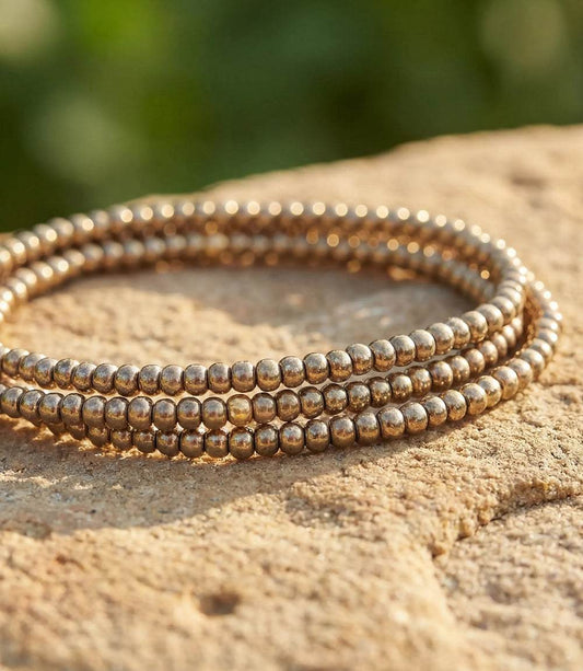 Beaded Crystal Bracelets, Set Of 3
