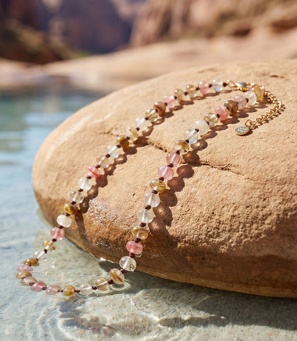 Beaded Gemstone Necklace