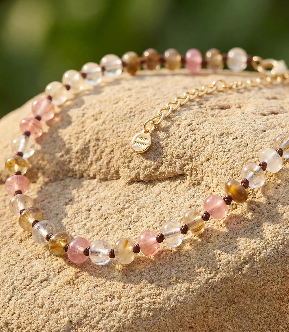 Beaded Gemstone Necklace