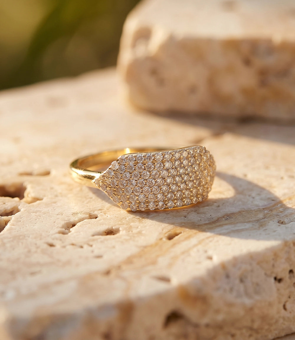 Beaded Gemstone Ring