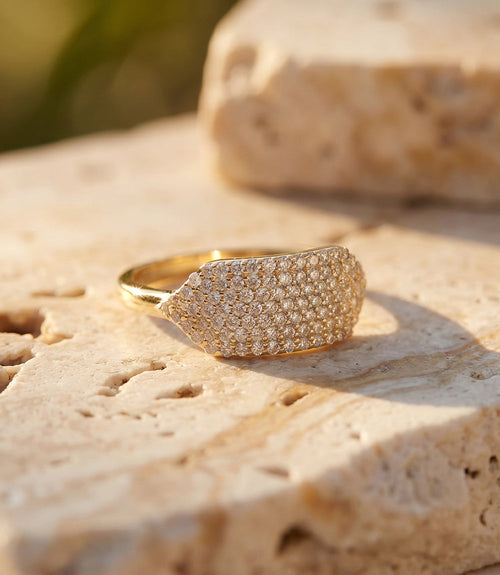 Beaded Gemstone Ring