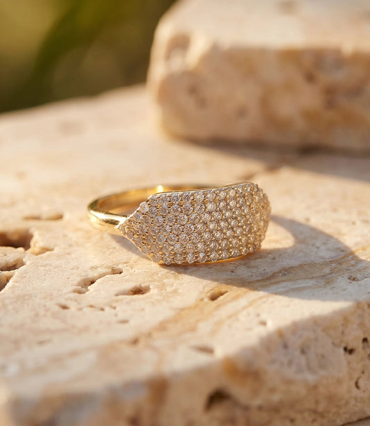 Beaded Gemstone Ring