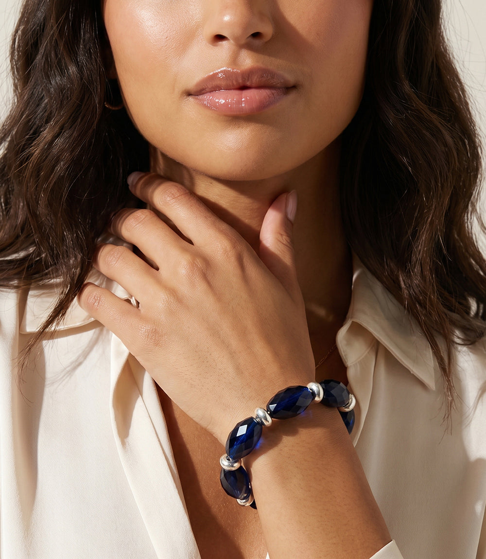 Beaded Sapphire Bracelet