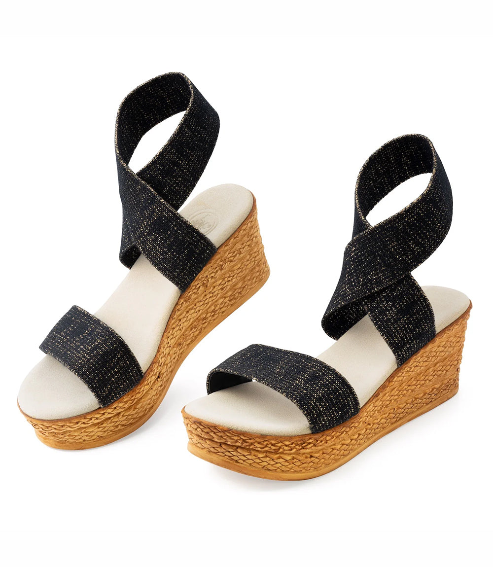 Charleston Shoe Co. Bermuda Strappy Wedge Sandals
