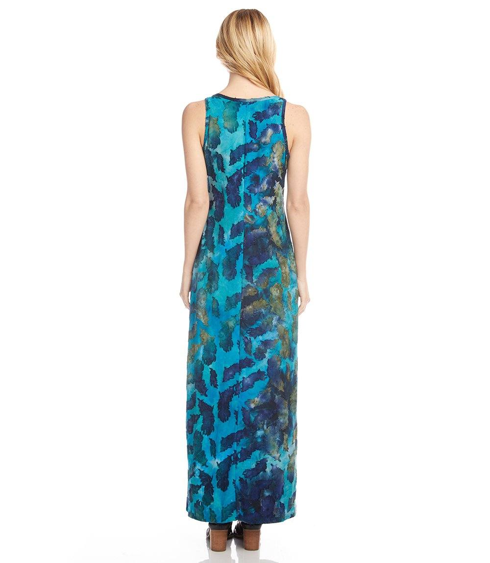 Side-Slit Burnout Maxi Dress