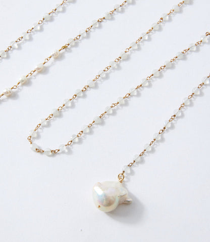 Pearl And Moonstone Necklace