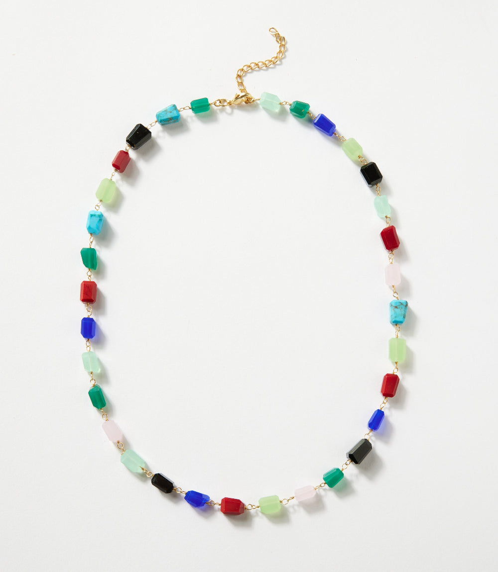 Beaded Gemstone Necklace