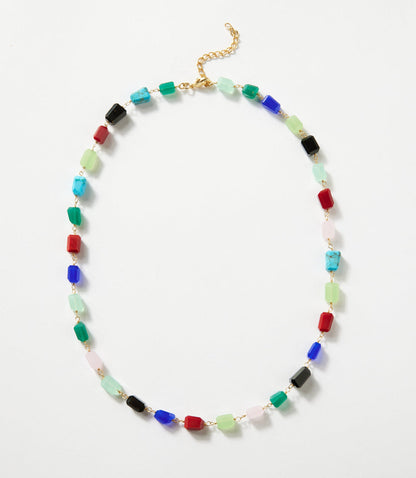 Beaded Gemstone Necklace
