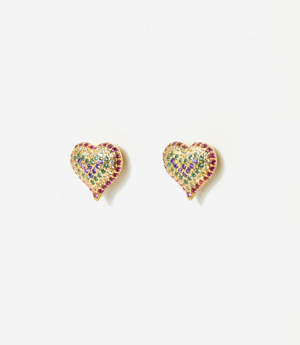 Crystal Heart Earrings