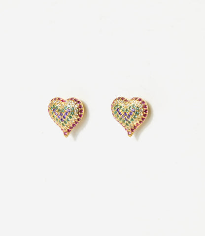 Crystal Heart Earrings