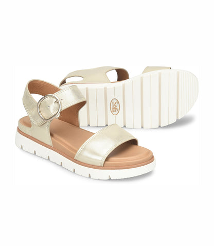 Sofft Gweneth Metallic Buckle Sandals