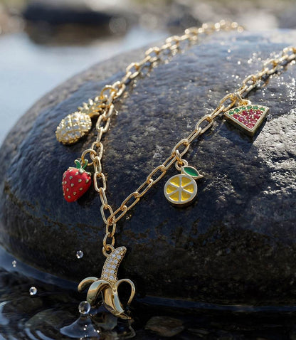 Fruit Salad Charm Necklace