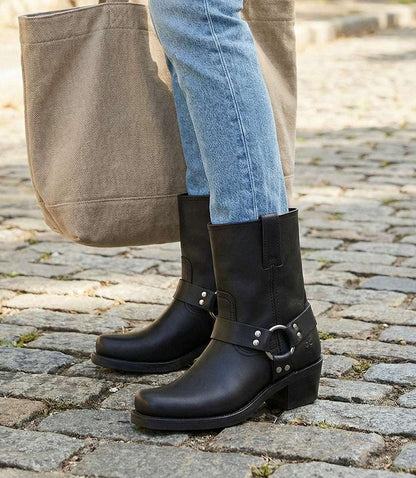 Frye Harness 8R Mid Moto Boots